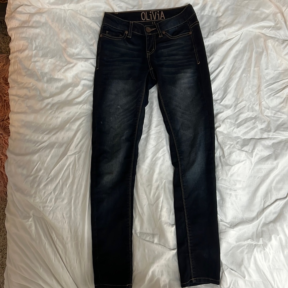 olivia/delia black blue jeans